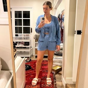 Roxy Blue terrycloth Beach Set